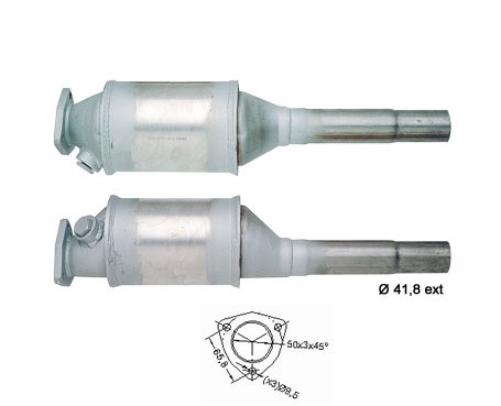 VW VENTO 1.6i 1595 cc 55 Kw / 75 cv ABU Magnaflow CAT Bouwjaar:
