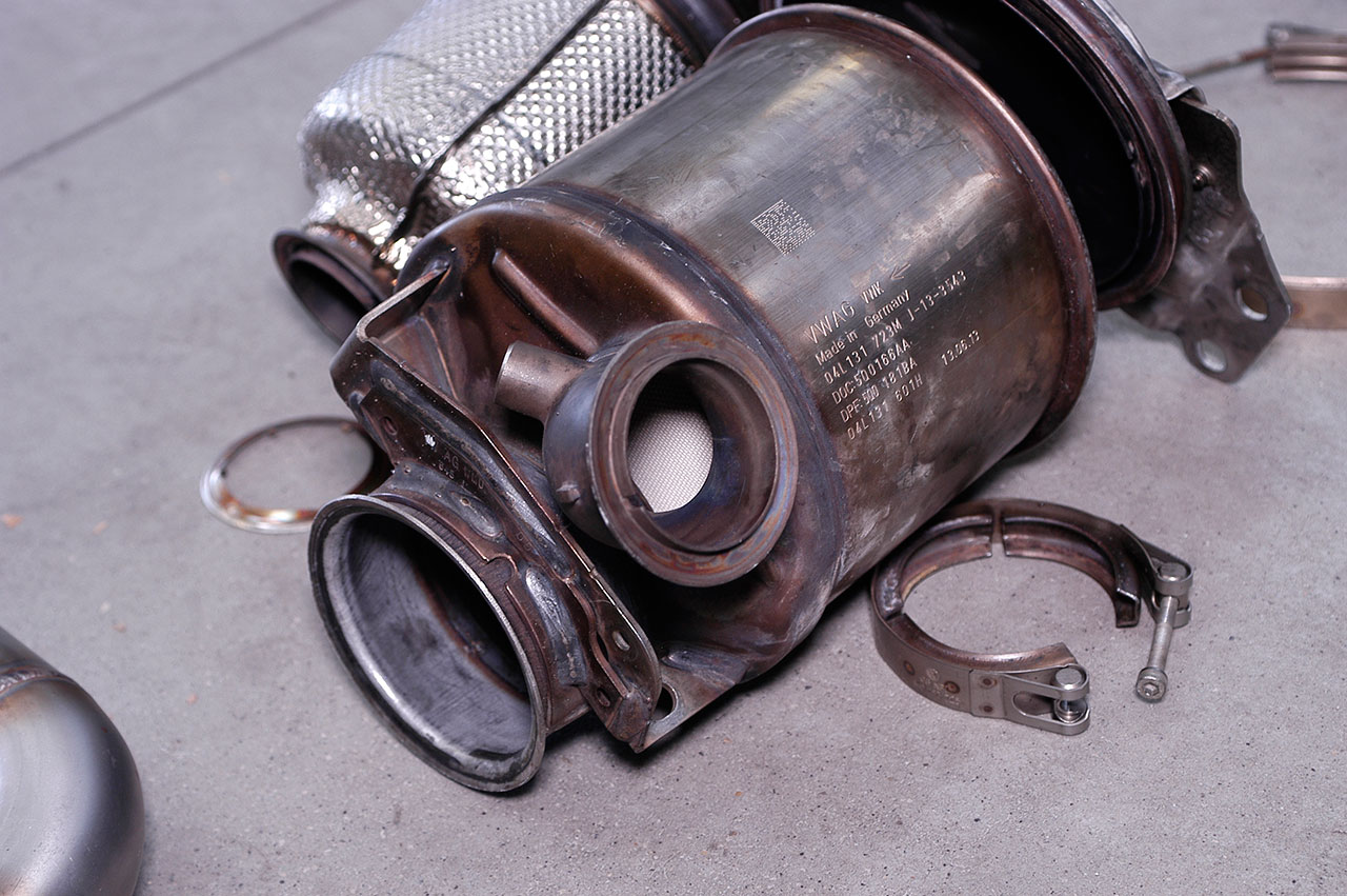 AUDI A3 8V Sedan QUATTRO 2.0 TDI (184 Hp) 2013 Turbo Downpipe (replaces diesel soot filter) With sen
