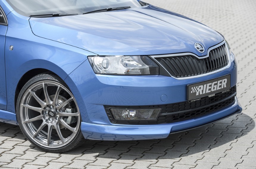 Zijskirts passend voor Skoda Rapid (NH) Rieger