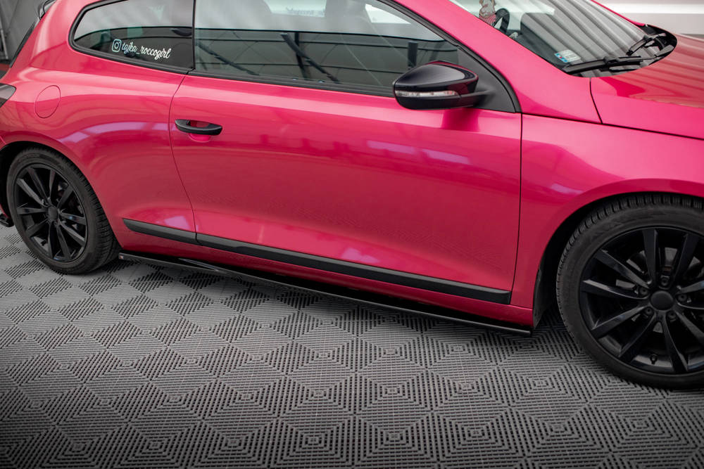 Zijskirts passend voor Volkswagen Scirocco Maxton Glans Zwart