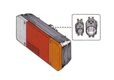 achterlicht, Pick-up, rechts Peugeot Boxer, 2002-2006