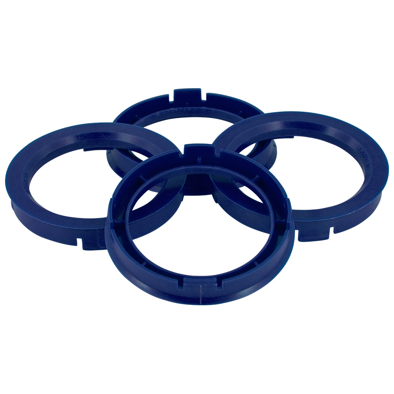 Set TPI Centreerringen - 73.0->56.6mm - Reflex Blauw