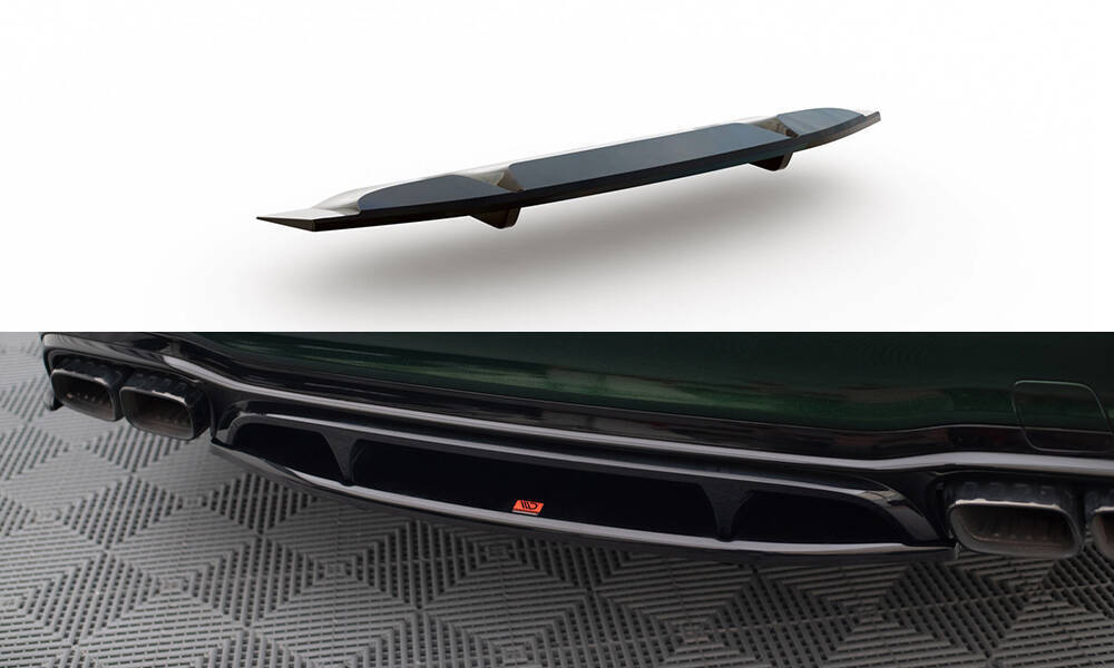 Diffuser passend voor Mercedes AMG E63 W213 FL Glans Zwart