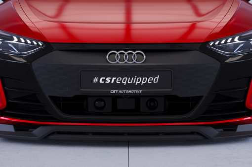 Voorspoiler passend voor Audi e-tron GT CSR Glans Zwart