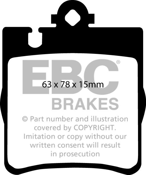 EBC Brakes MERCEDES CLK (C209) CLK240 (2.6) 2002-.. Remblokken a