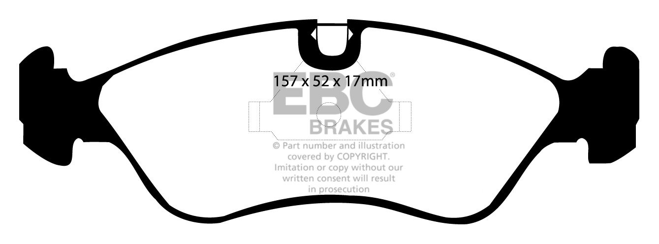 EBC Brakes OPEL Omega A 2.0 89-93 Remblokken voorzijde