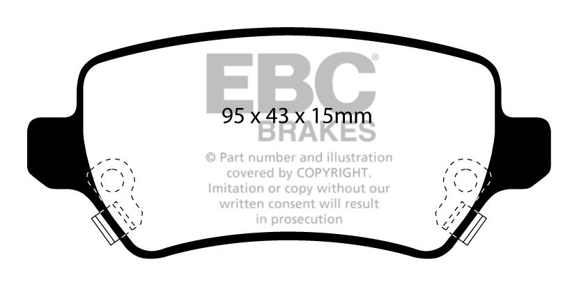 EBC Brakes VAUXHALL BEDRIJFSWAGEN Combo 1.7 TD 2004-.. Remblokke