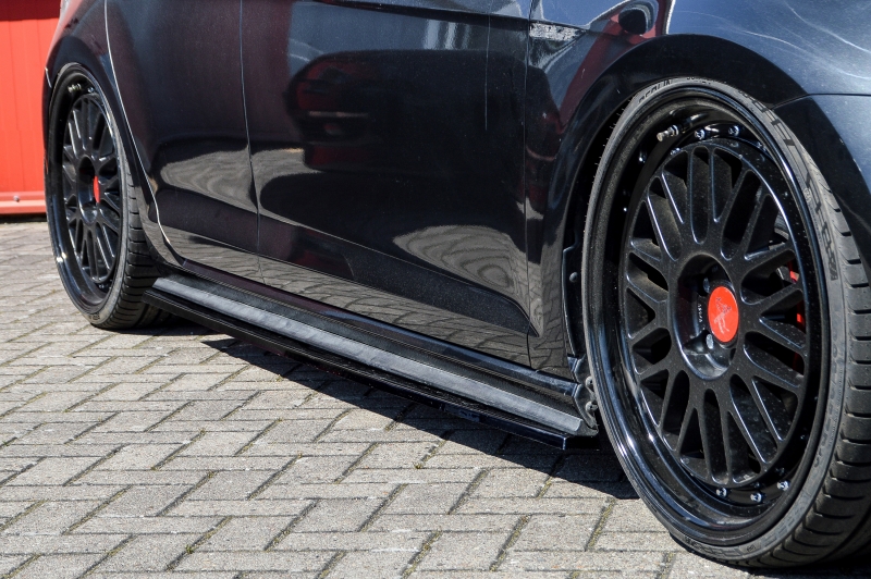 Zijskirts passend voor Volkswagen Golf 7 GTI GTD 13-17 Glans Zwart