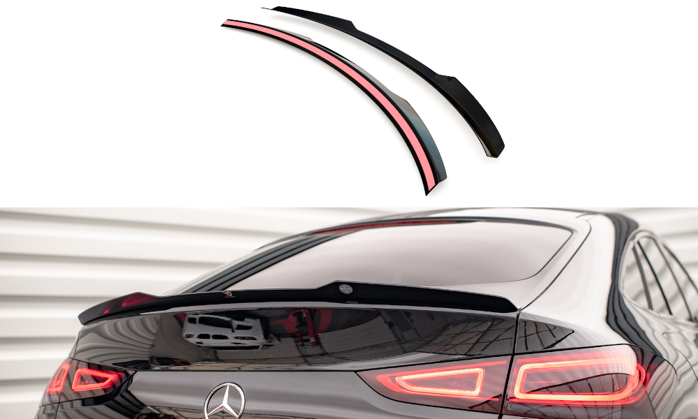 Spoiler passend voor Mercedes GLE Coupe AMG Pakket W167 Maxton Glans Zwart