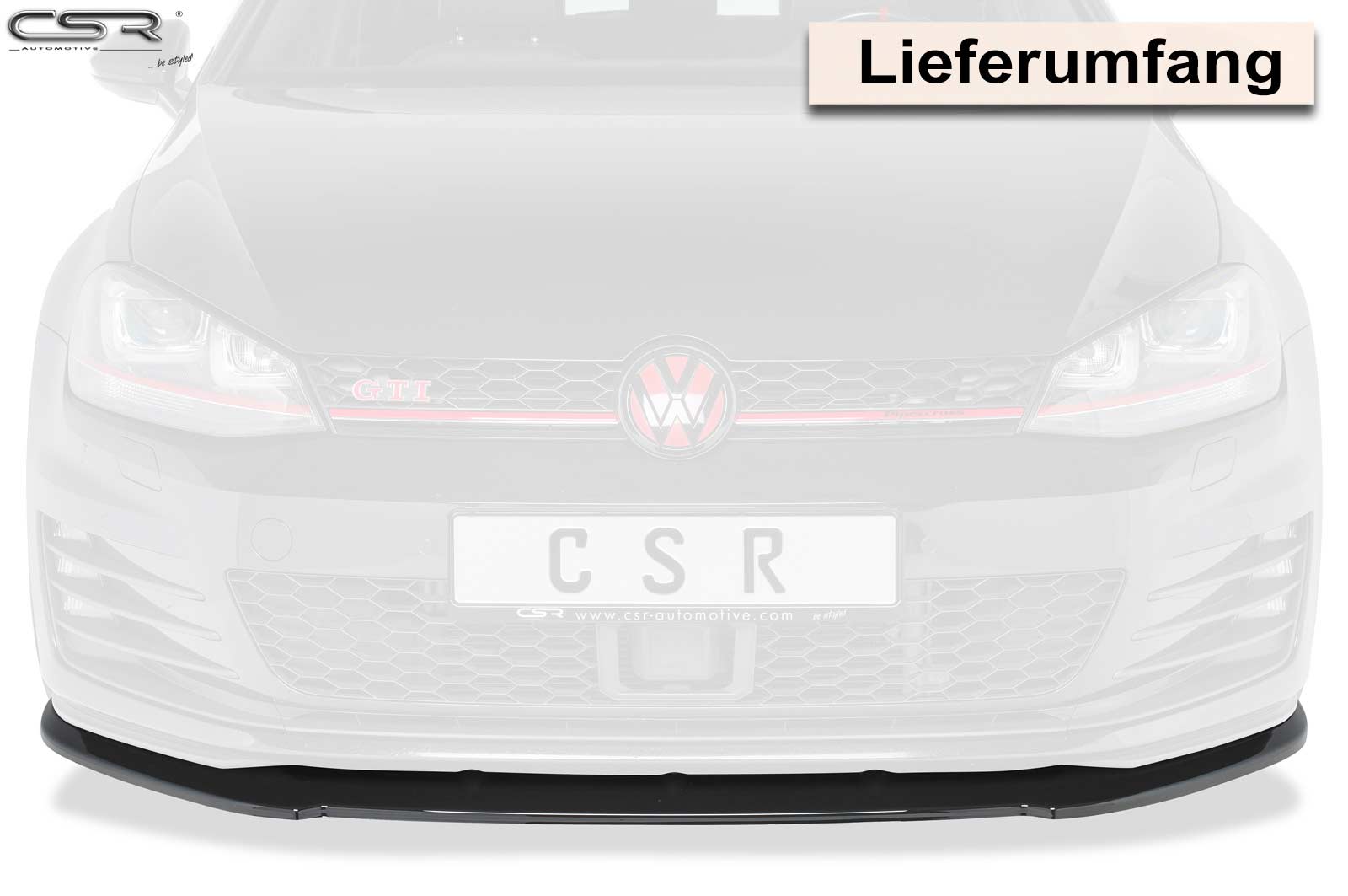 Voorspoiler passend voor VW Golf VII GTI
