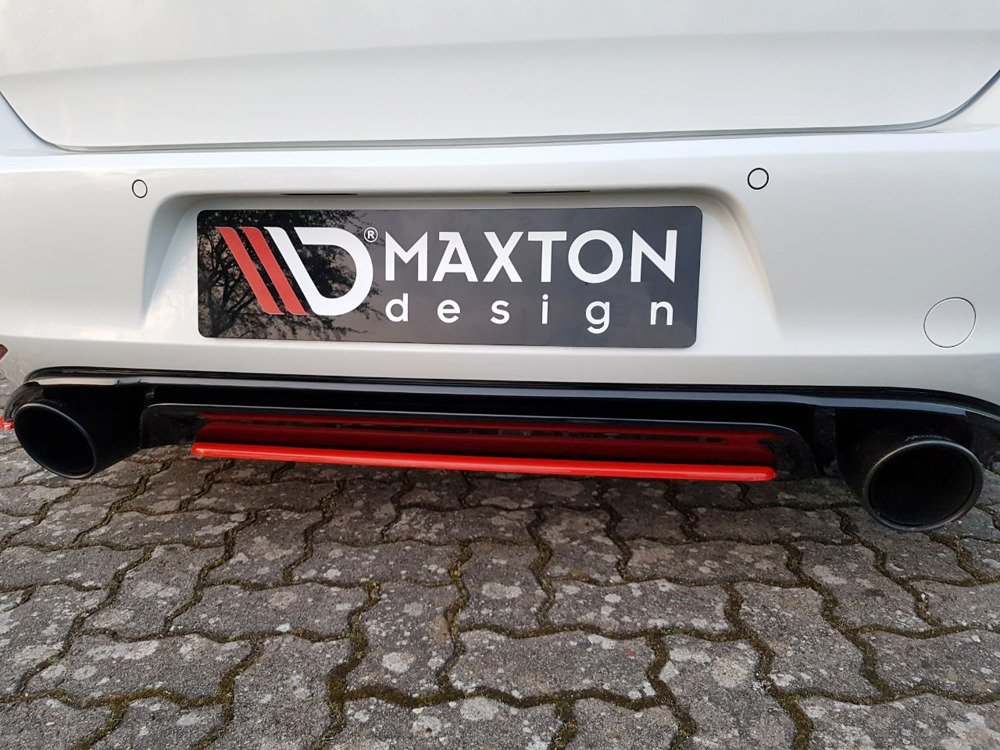 Diffuser passend voor VW Golf 7 GTI Clubsport Glans Zwart