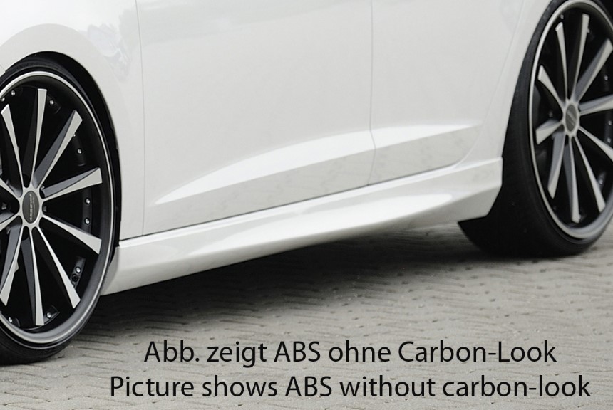 Zijskirts passend voor VW Golf 7 Rieger carbon-look