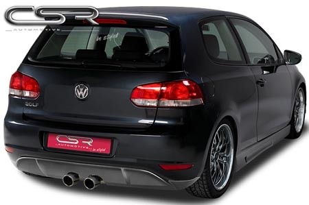 Achterbumper Diffuser passend voor VW Golf VI SFLine