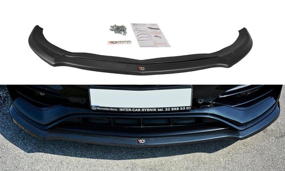 VoorSpoiler passend voor Mercedes W176 A45 AMG Facelift Glans Zwart