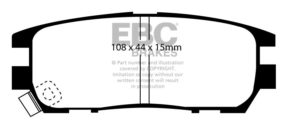 EBC Brakes MITSUBISHI Delica 3.0 4WD 94-99 Remblokken achterzijd