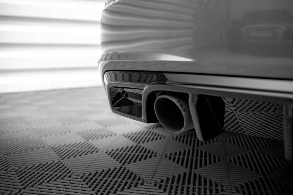 Diffuser passend voor Audi TT S-Line 8S Maxton Glans Zwart