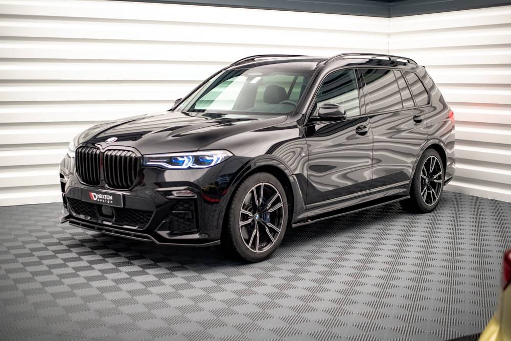 Zijskirts passend voor BMW X7 G07 Maxton Glans Zwart