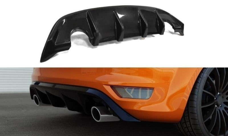 Achteraanzet Ford Focus ST Mk2 FL Glanzend Zwart