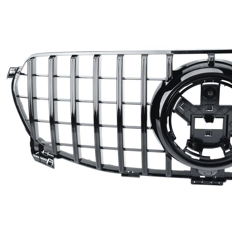 Grill passend voor Mercedes GLE W167 19-23 GT Look Glans Zwart