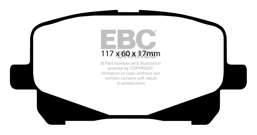 EBC Brakes TOYOTA Previa 2.4 2001-2002 Remblokken voorzijde