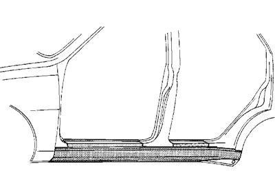 dorpel, 5 drs, rechts Skoda Felicia, 1995-2001