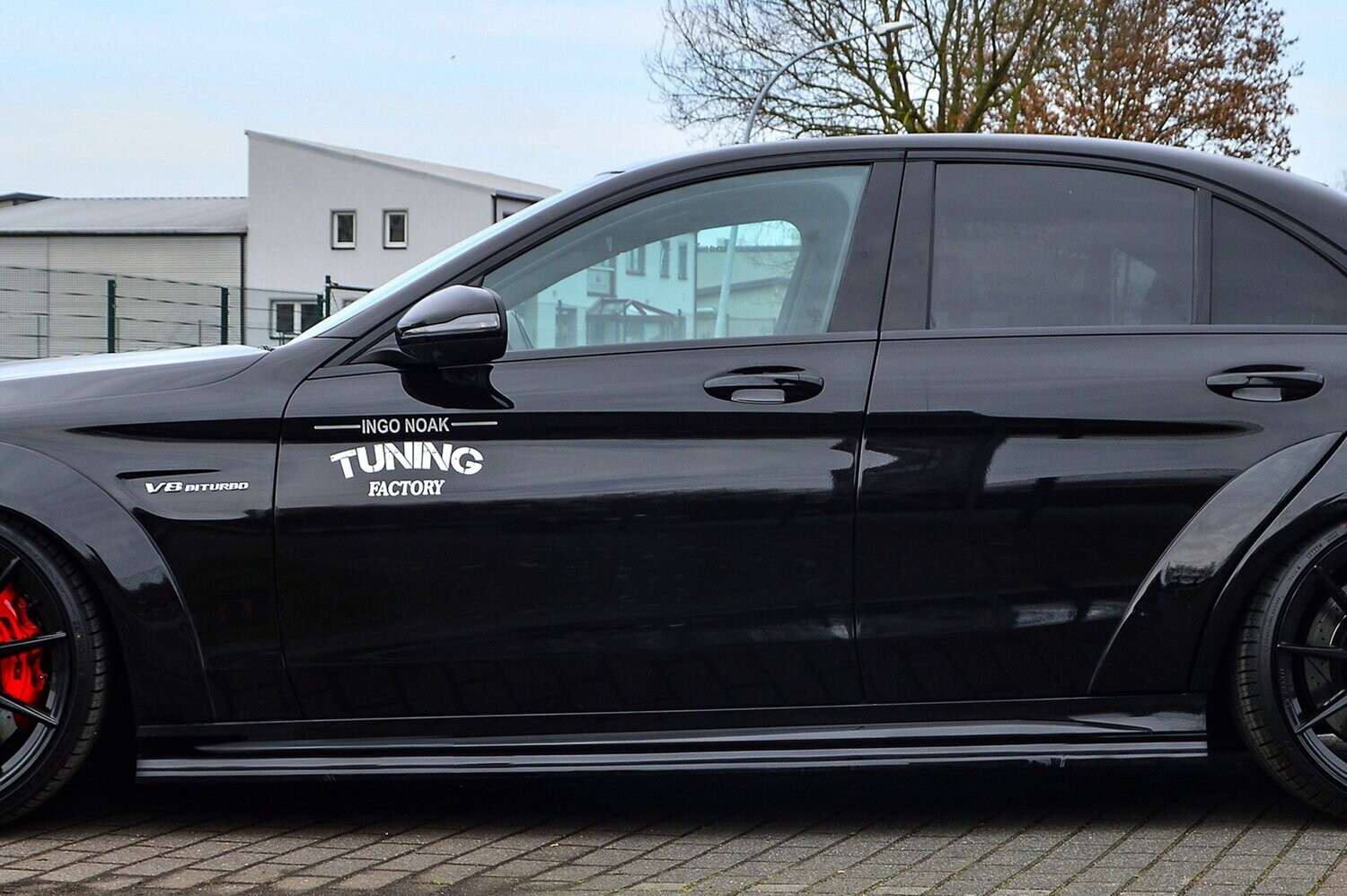 Zijskirts passend voor Mercedes C-Klasse C63AMG+S