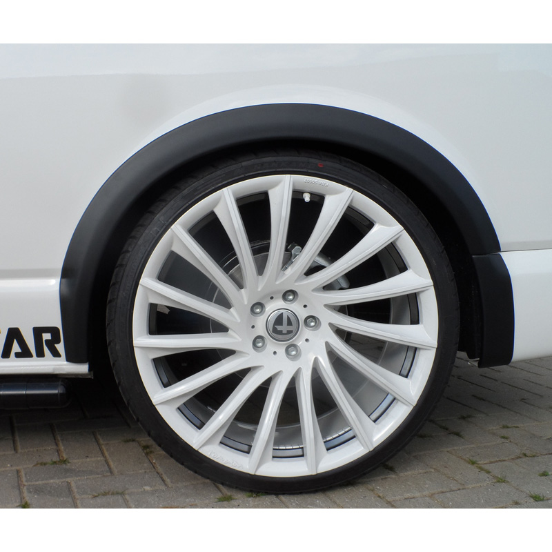 RGM Spatbordverbreders  Volkswagen Transporter T6 2015- Korte wielbasis - rechter schuifdeur - Achterklep - Zwart