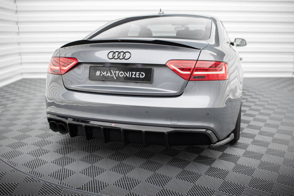 Achter Diffuser passend voor Audi A5 S-line Coupe / Sportback 8t Facelift (Single Side Dual Exhaust Version)