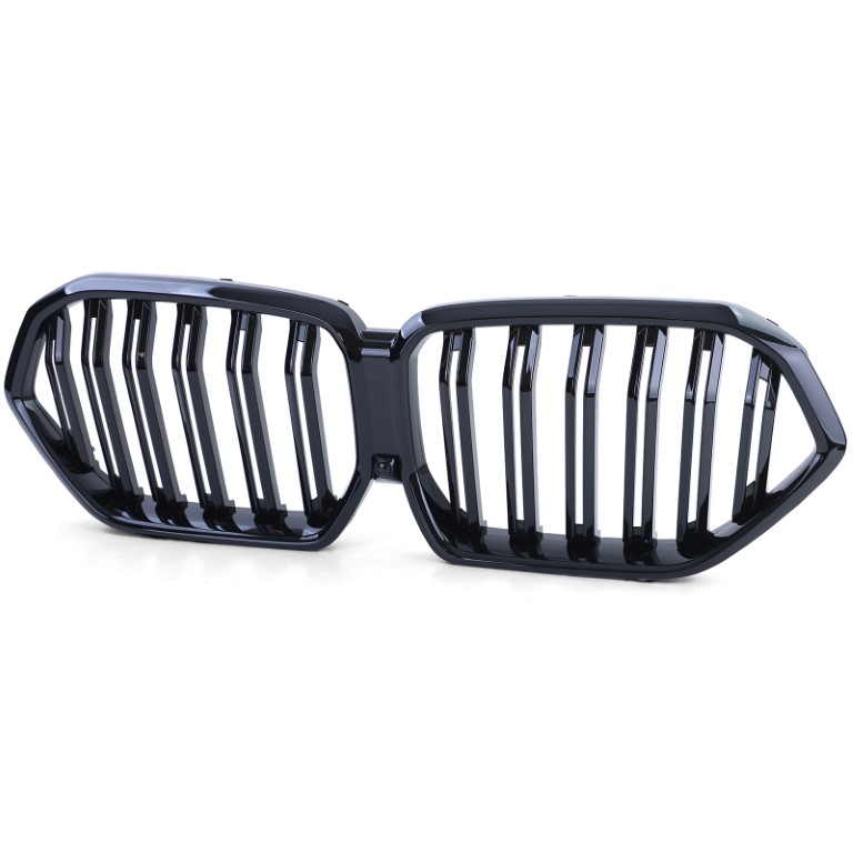 Grill passend voor BMW X6 G06 Glans Zwart Dubbel