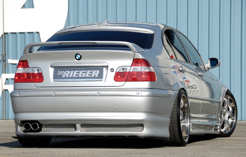 Achterbumper Diffusor BMW E46 Sedan vanaf 2002 Rieger