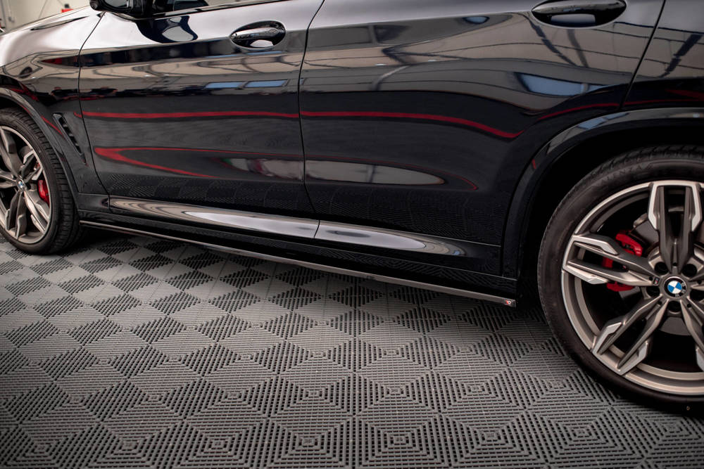Zijskirts passend voor BMW X3 M Pakket / M40D / M40i  G01 Maxton Glans Zwart