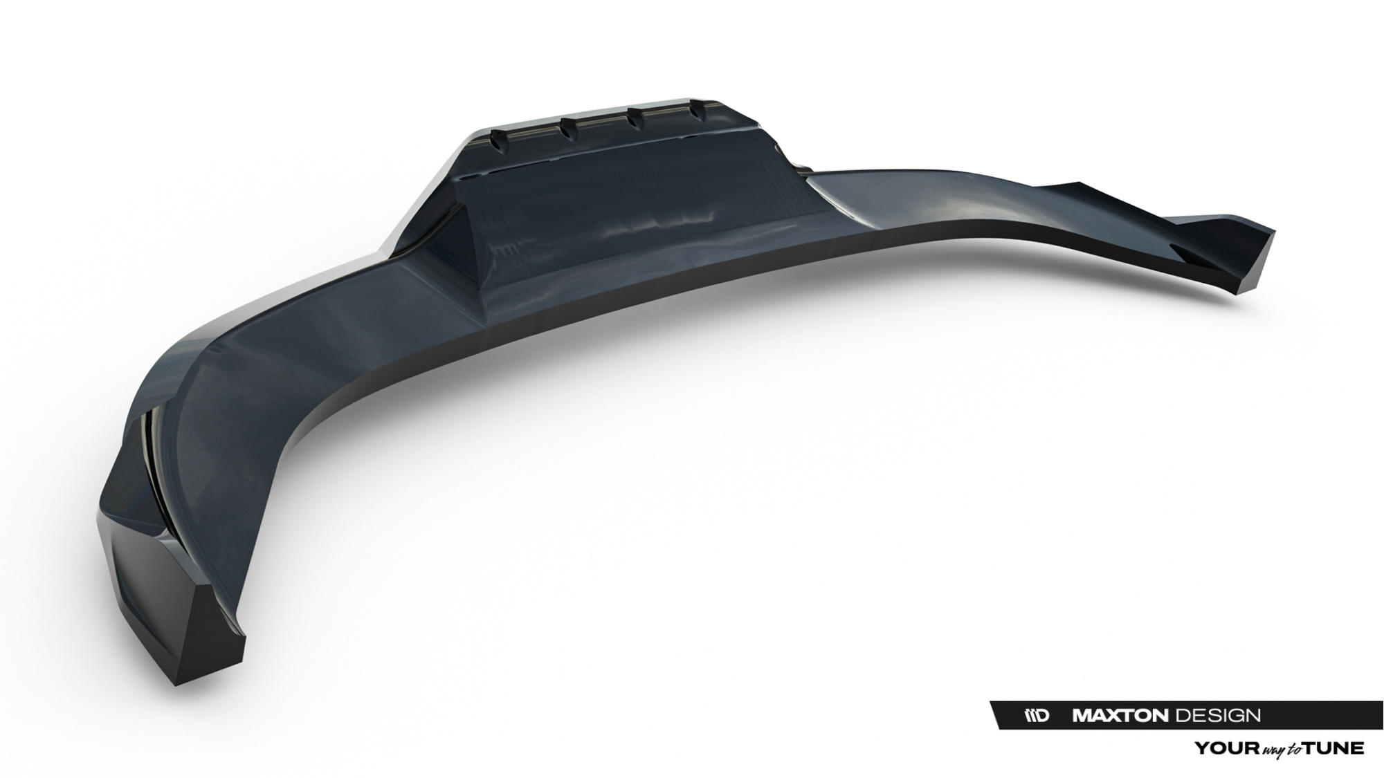 Diffuser V.3 met Verticale Spijlen Cupra Terramar Mk1 Glanzend Zwart (Geschikt voor Trekhaak)