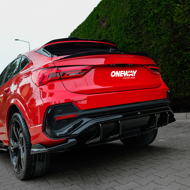 Achterspoiler  Audi Q3 (F3N) Sportback 2019-2025 incl. S-Line/RSQ3 - Glanzend zwart