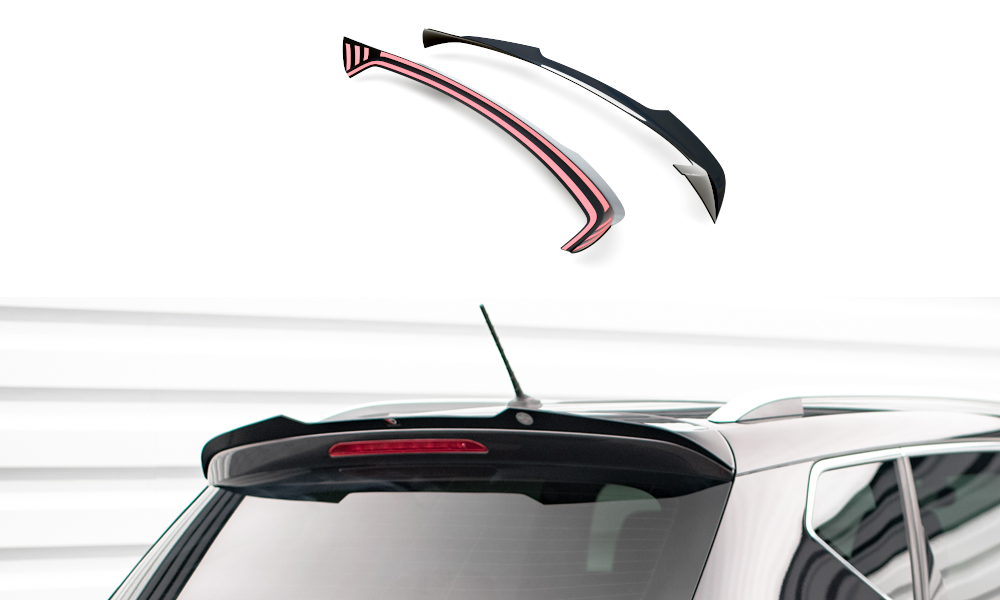 Spoiler passend voor Seat Ateca Mk1 Maxton Glans Zwart