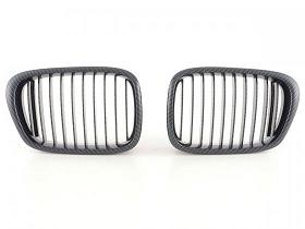 Grill passend voor BMW 5er Typ E39 Bj. 96-05 Carbon Look