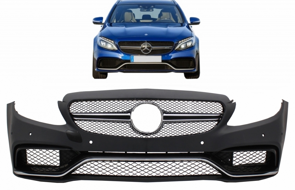 Voorbumper passend voor Mercedes W205 C63 AMG look
