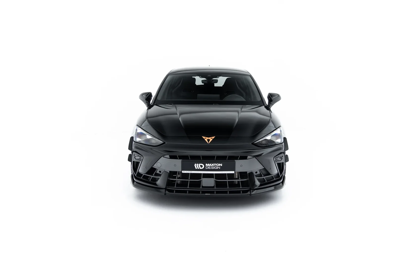 Voorspoiler passend voor Cupra Leon ST / Hatchback Mk1 Facelift V.1 Glans Zwart