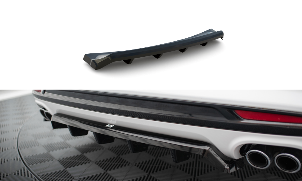 Diffuser Ford Mondeo Sport Facelift Maxton Glans Zwart