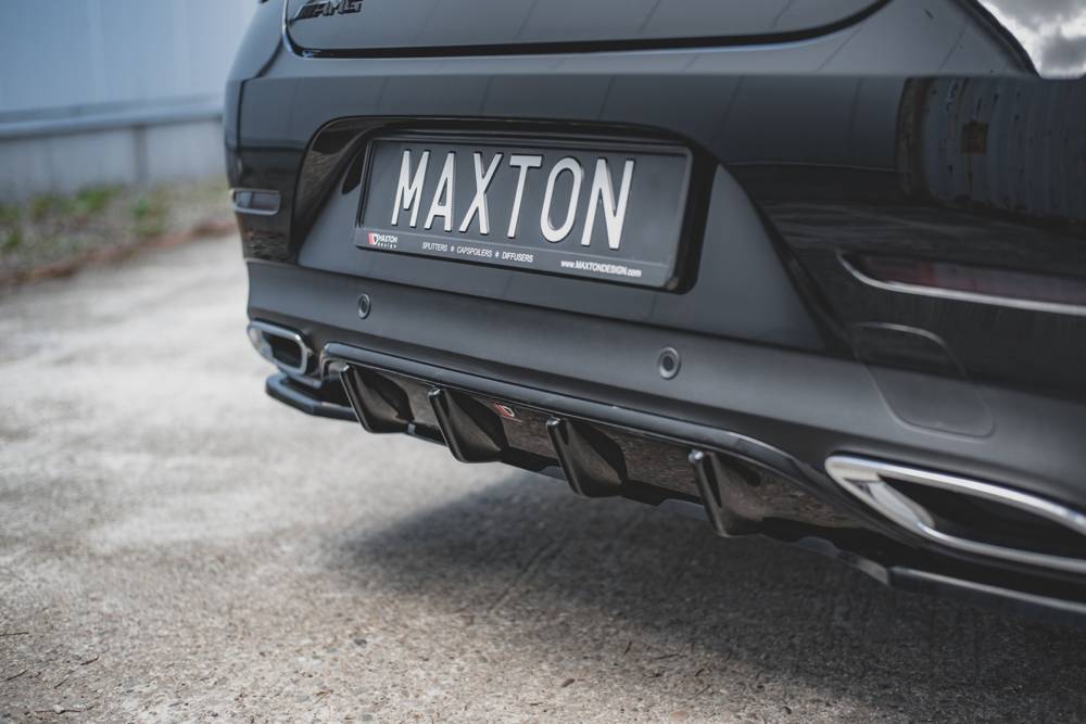 Diffuser passend voor Mercedes AMG CLS AMG Pakket C257 Maxton Glans Zwart