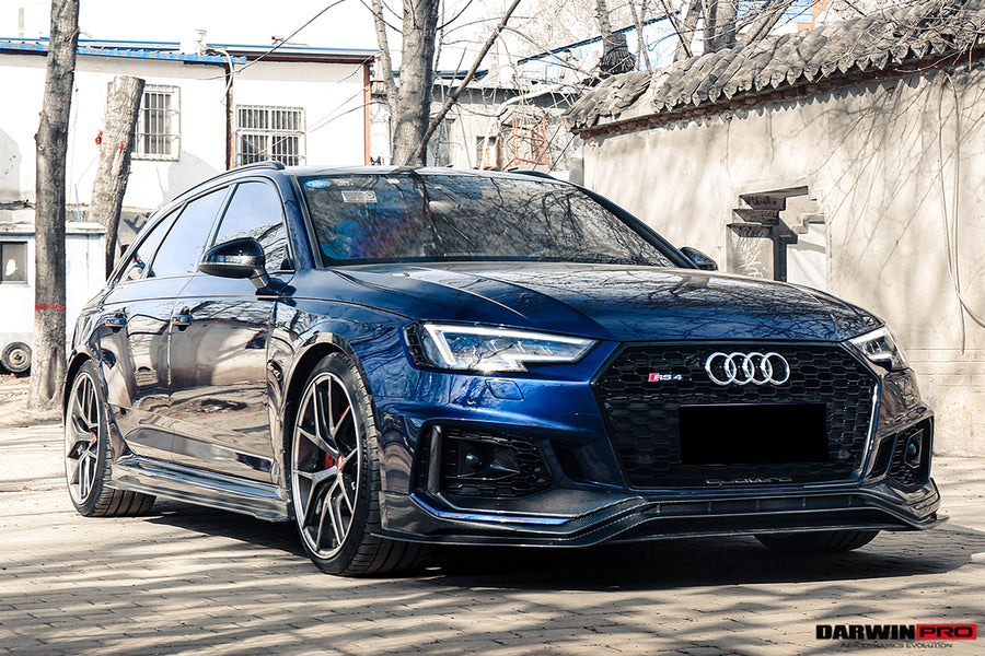 Audi RS4 B9 BKSS Style Voorspoiler Carbon Fiber 2017-2019