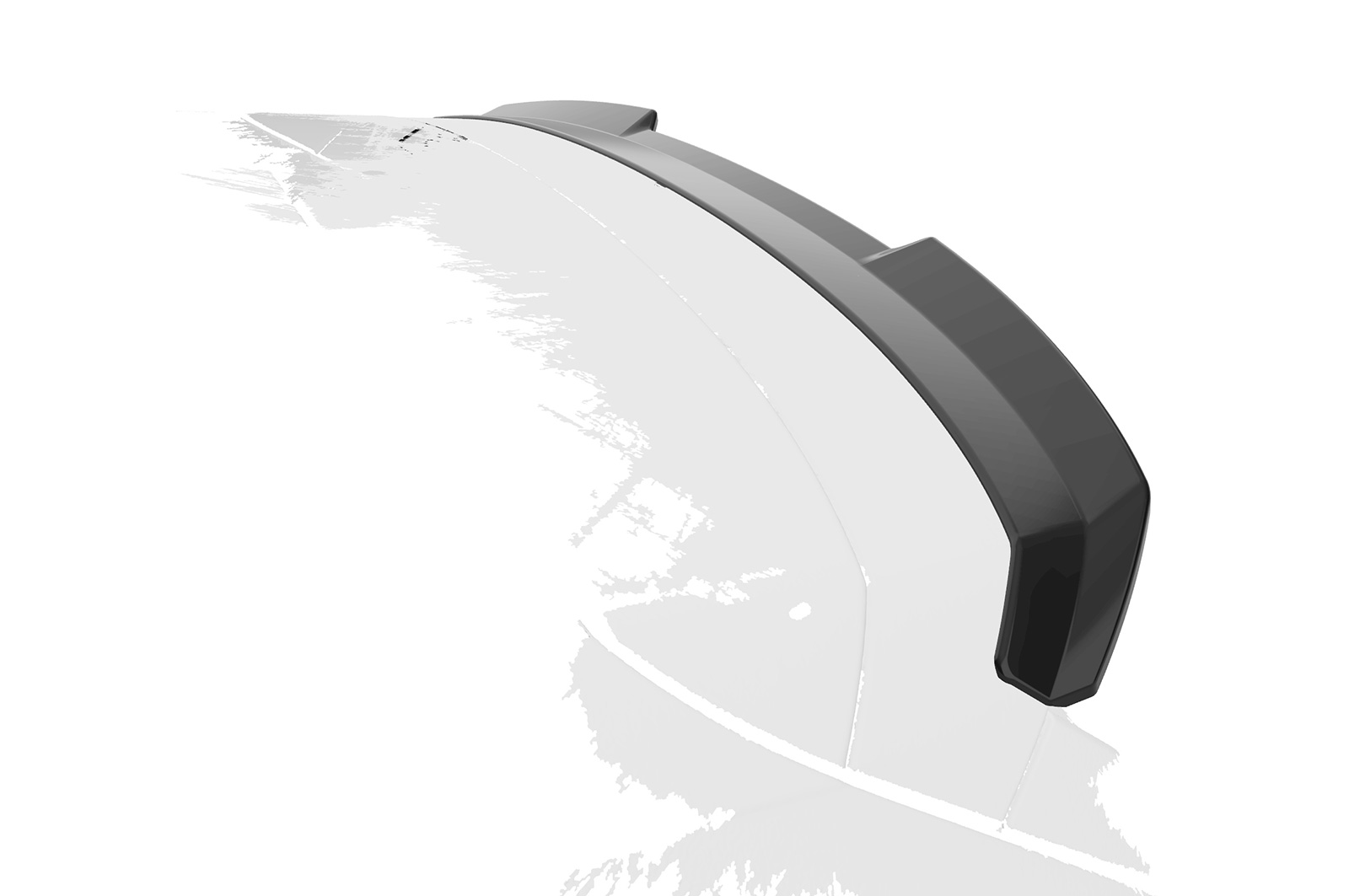 Spoiler Skoda Fabia 4 CSR glans Zwart