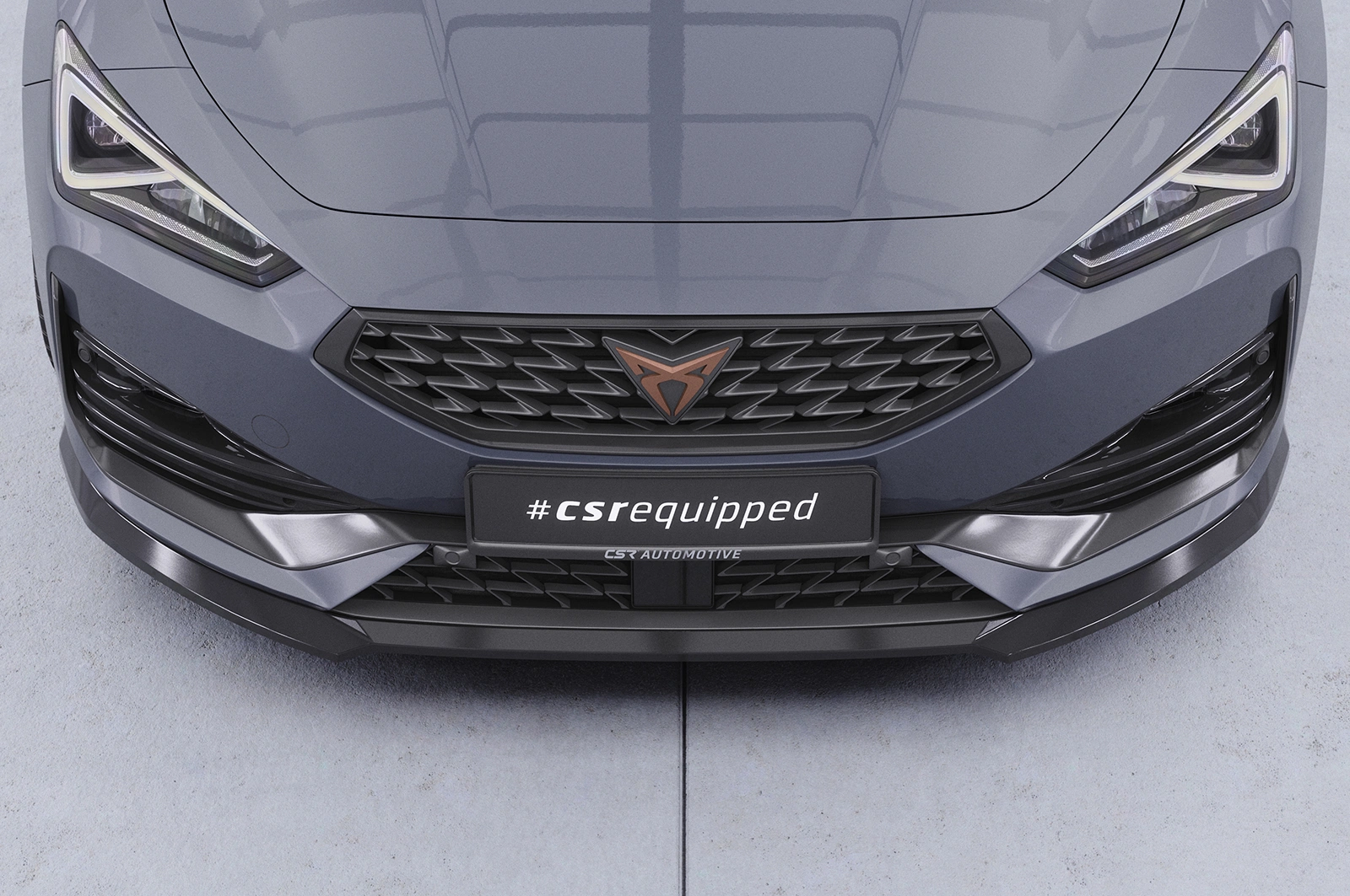 Voorspoiler passend voor Cupra Leon 4 (Typ KL) Glans Zwart van CSR Automotive (2020-)