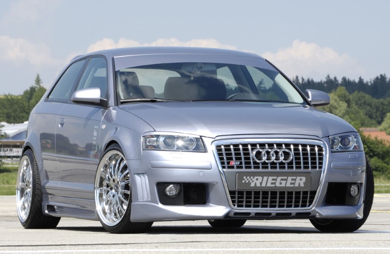 Voorbumper passend voor Audi A3 8P nieuw design SRA Rieger