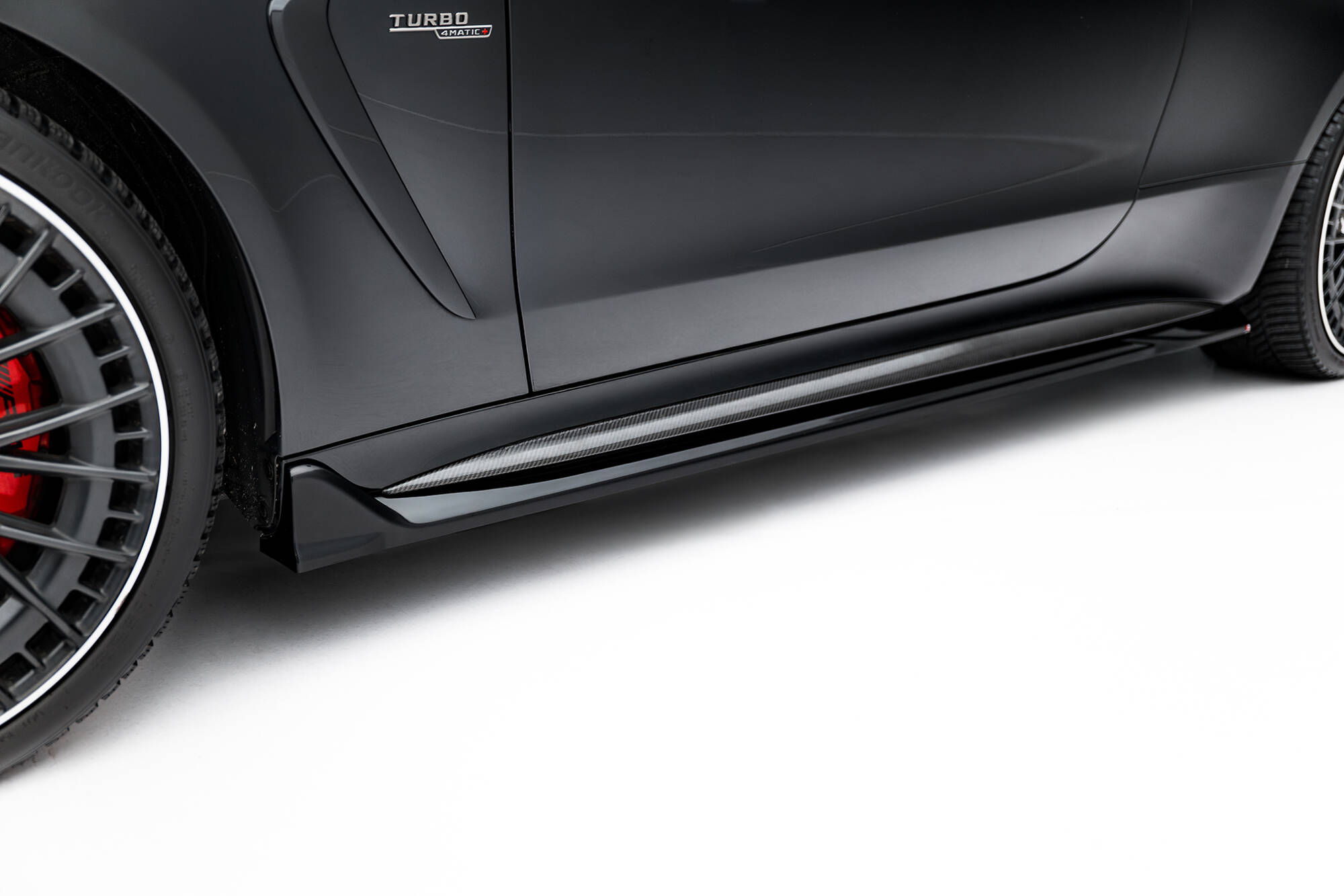 Zijskirts passend voor Mercedes-AMG CLE 53 / AMG-Line C236 Maxton Glanzend zwart