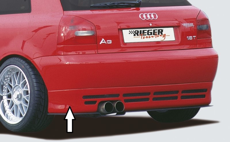 Achterbumper Diffuser passend voor Audi A4 B5 Vanaf model 99 ook avant,vlakke versie R