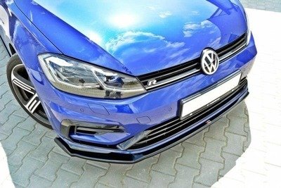 Voorspoiler passend voor VW Golf 7.5 R Facelift Glans Zwart
