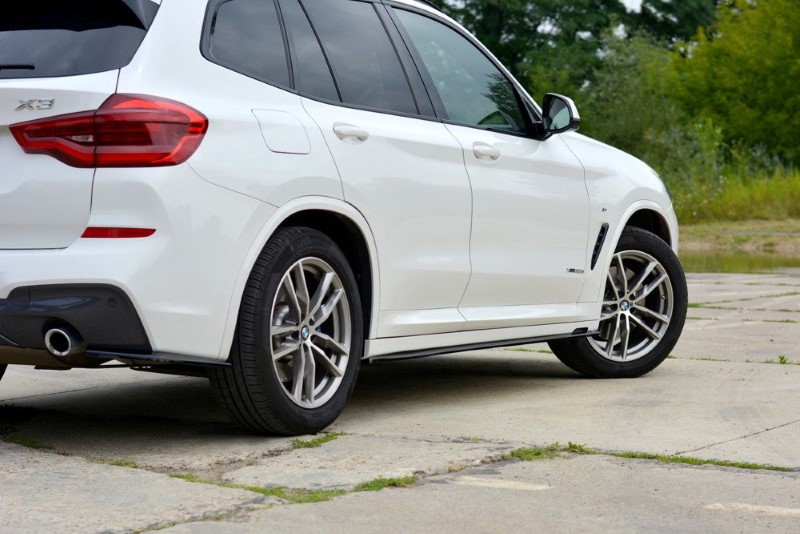 Zijskirts passend voor BMW X3 M Pakket / M40D / M40i  G01 Maxton Glans Zwart