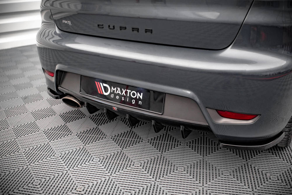Diffuser passend voor Seat Ibiza Cupra MK3 Maxton Glans Zwart