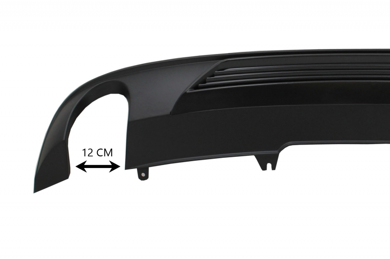 Achterbumper Diffuser passend voor Audi A4 B9 2015-2019 Edition Black