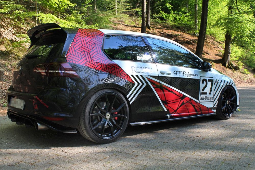 Zijskirts passend voor VW Golf 7 GTI Clubsport Racing
